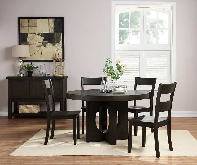 Acme Haddie Distressed Walnut Dining Table