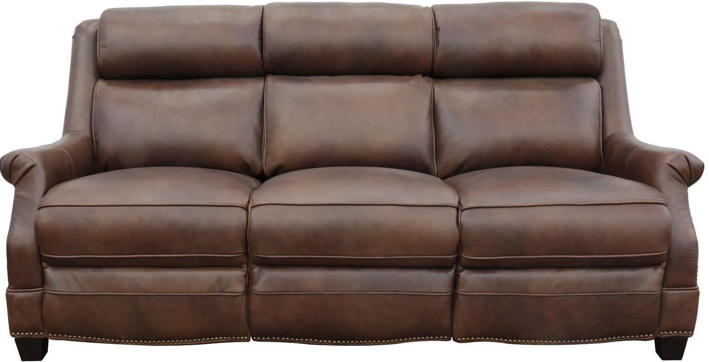 BarcaLounger Warrendale Power Reclining Sofa w/Power Head Rests in Worthington-cognac