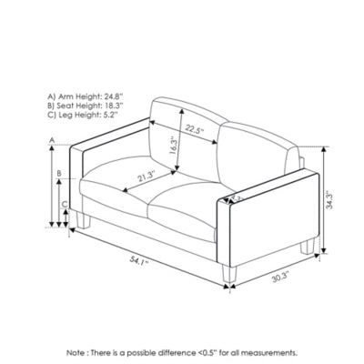 ASHLEY Claremont Loveseat