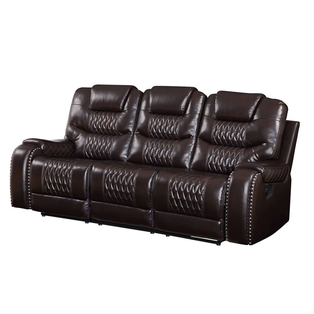 ACME Furniture Braylon Brown Magnetite Motion Sofa