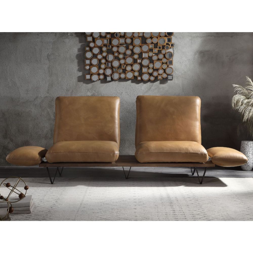 ACME Narech Sofa Nutmeg Top Grain Leather