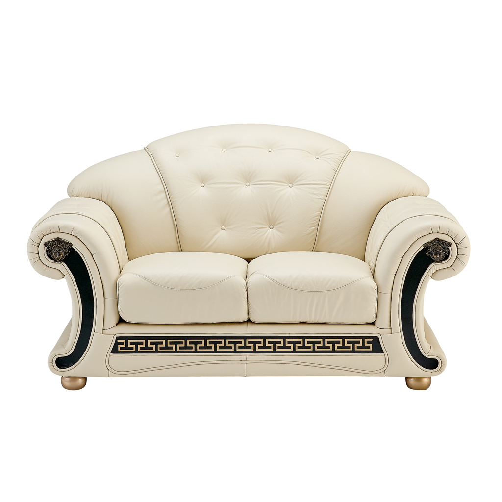 ESF Apolo Ivory Genuine Leather Sofa-Bed SET