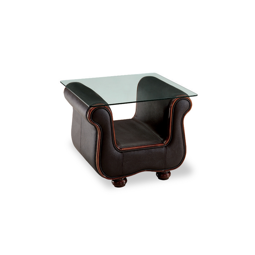 ESF 262 Dark Brown Full Leather Sofa Bed