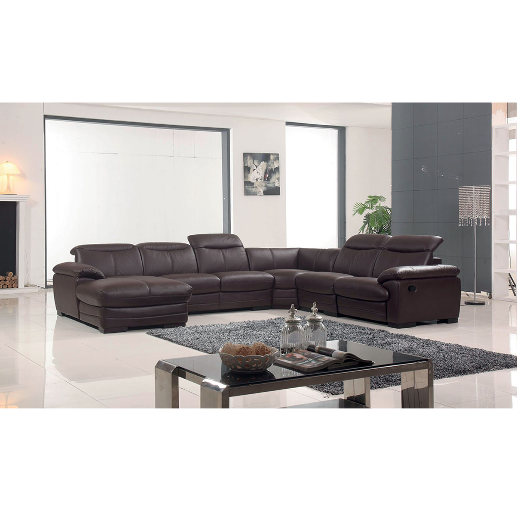 ESF 2146 Sectional with 1 Manual Recliner