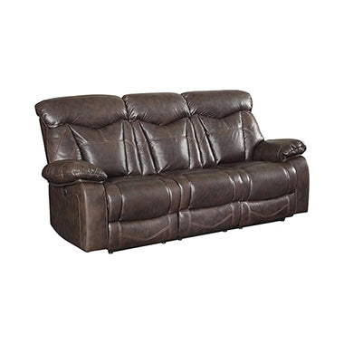 Coaster Zimmerman Pillow Top Arm Motion Sofa Dark Brown |Width: 88 in Depth: 40 in Height: 42 in | Breathable performance polyurethane