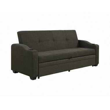 Coaster Miller Upholstered Sleeper Sofa Bed Charcoal Grey |Sofa bed