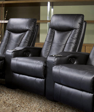 Coaster Pavillion Adjustable Headrest Element Recliner Black |Leather/PVC |Width: 33 in Depth: 40.5 in Height: 42.25 in