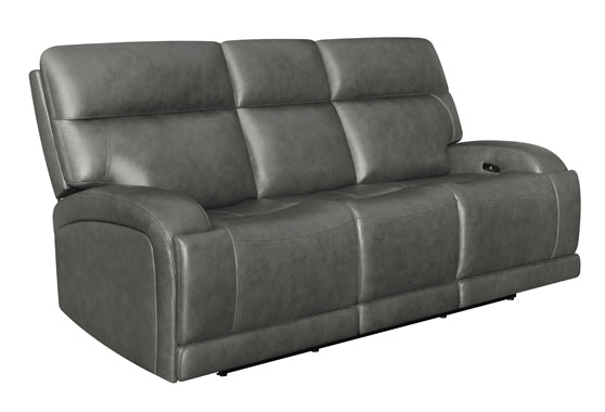 Coaster Longport Upholstered Power Sofa Charcoal