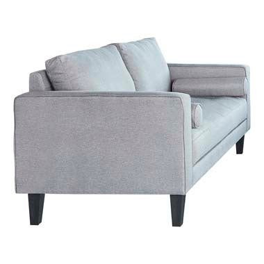 Coaster Lennox Track Arm Upholstered Loveseat Charcoal| Linen-like| Width: 58 in Depth: 35 in Height: 35 in