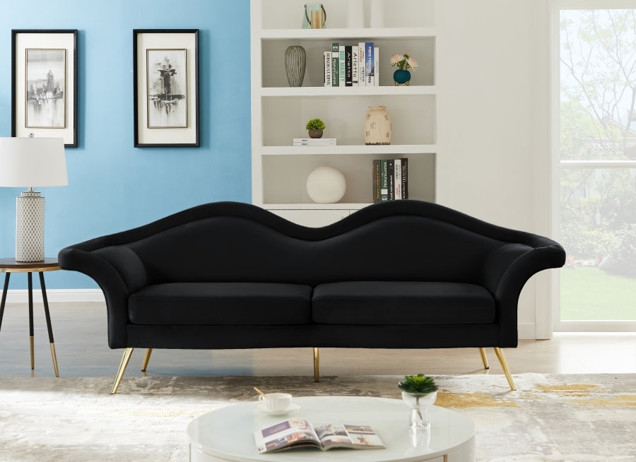 Meridian Lips Velvet Sofa