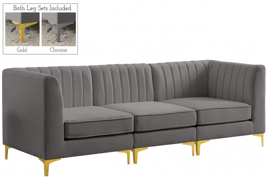 Meridian Alina Velvet Modular Sofa