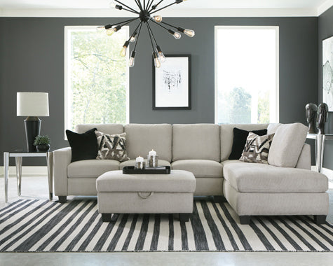 Coaster Whitson Cushion Back Upholstered Sectional Stone |Chenille |Accent pillows included: 4 pillows included