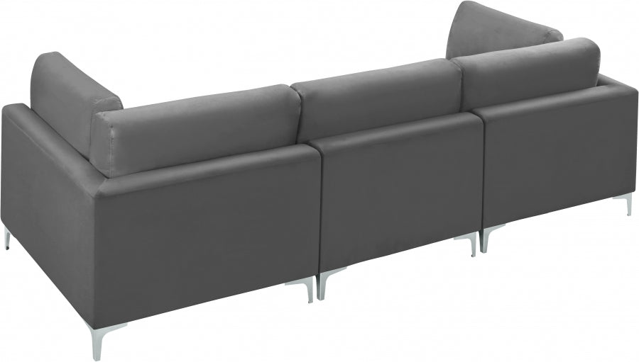 Meridian Julia Velvet Modular 108" Sofa