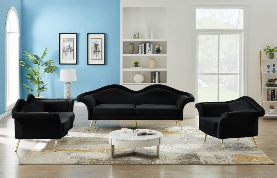 Meridian Lips Velvet Sofa