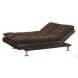 Coaster Lennon Cushion Sofa Bed Brown And Chrome |Sofa Bed