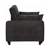 Coaster Underwood Tufted Sleeper Sofa Bed Charcoal |Sofa bed