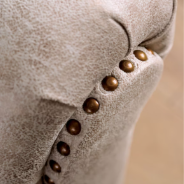 Furniture of America PARSHALL LOVESEAT Nailhead trim & Single Cushion Seat Pillows Included