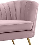 Meridian Margo Pink Velvet Chair