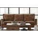 Coaster Leaton Upholstered Recessed Arms Sofa Brown Sugar