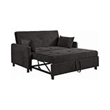 Coaster Underwood Tufted Sleeper Sofa Bed Charcoal |Sofa bed