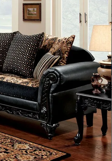 Furniture of America THEODORA SOFA Loose Back Pillows &  High-Density Foam Cushions Pillows Included