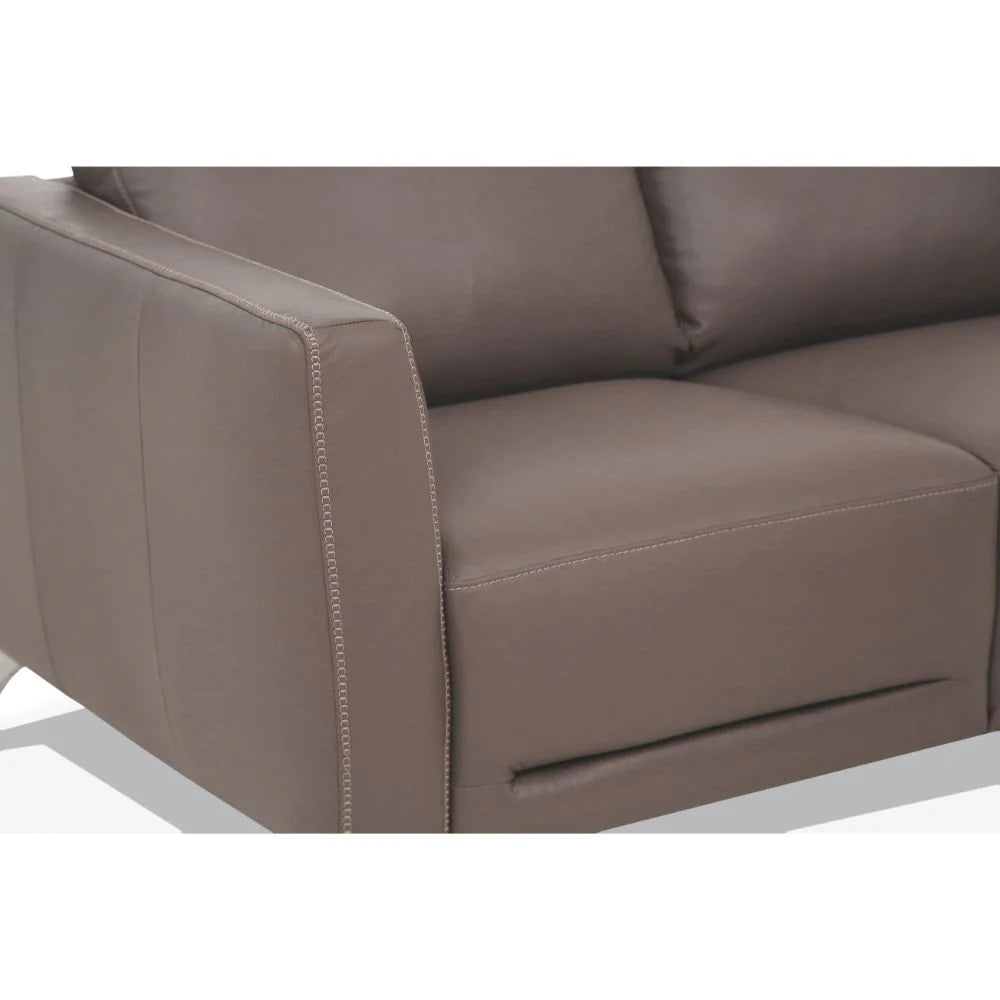 ACME Malaga Wooden Frame Sofa in Leather