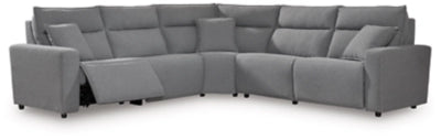ModMax II 5-Piece Next-Gen Nuvella™ Performance Fabric Dual Power Reclining Modular Sectional