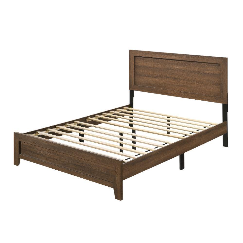 Acme Miquell - Queen Bed - Brown, Light - 84"