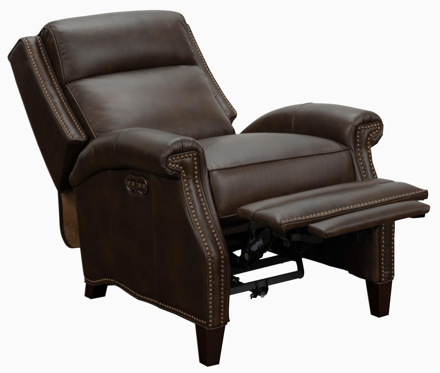 BarcaLounger Barrett Power Recliner with Power Head Rest in Ashford-walnut