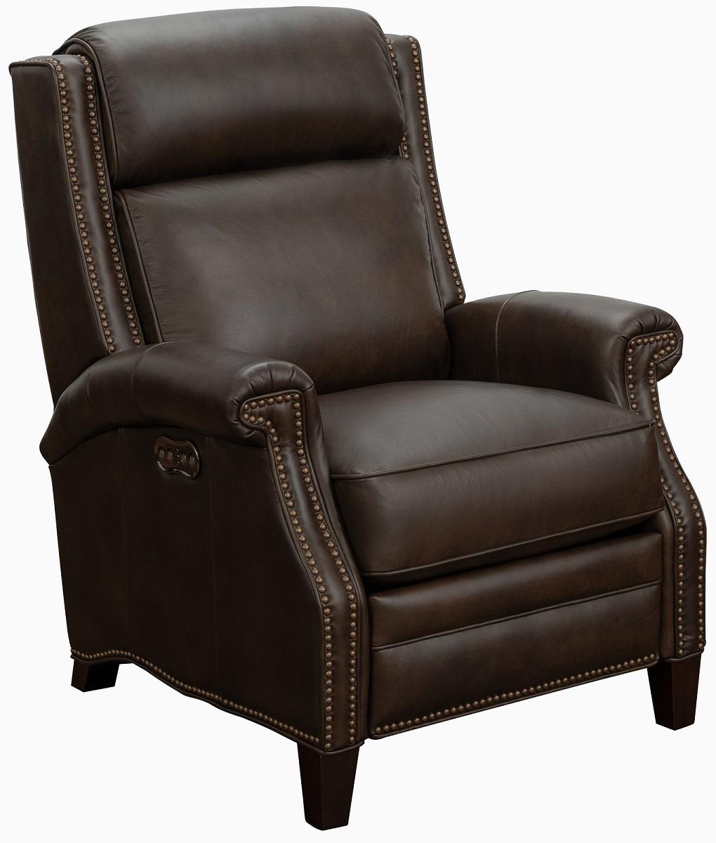 BarcaLounger Barrett Power Recliner with Power Head Rest in Ashford-walnut