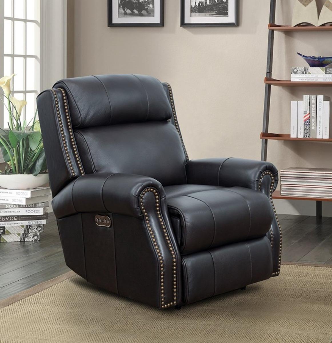 BarcaLounger Blair Big & Tall Power Recliner with Power Head Rest in Shoreham Fudge