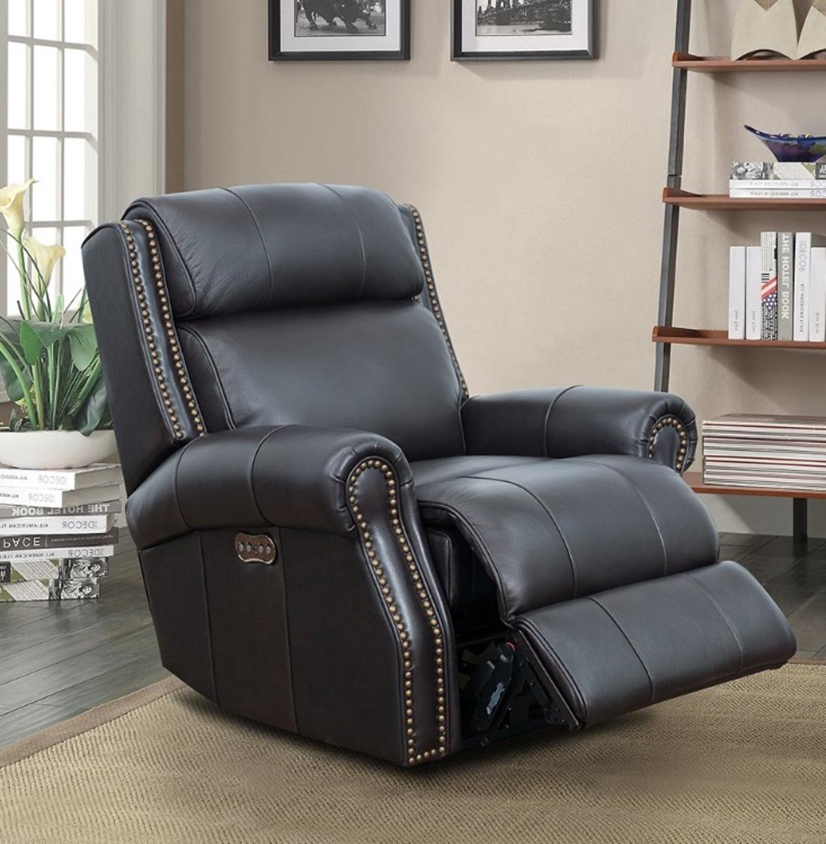 BarcaLounger Blair Big & Tall Power Recliner with Power Head Rest in Shoreham Fudge