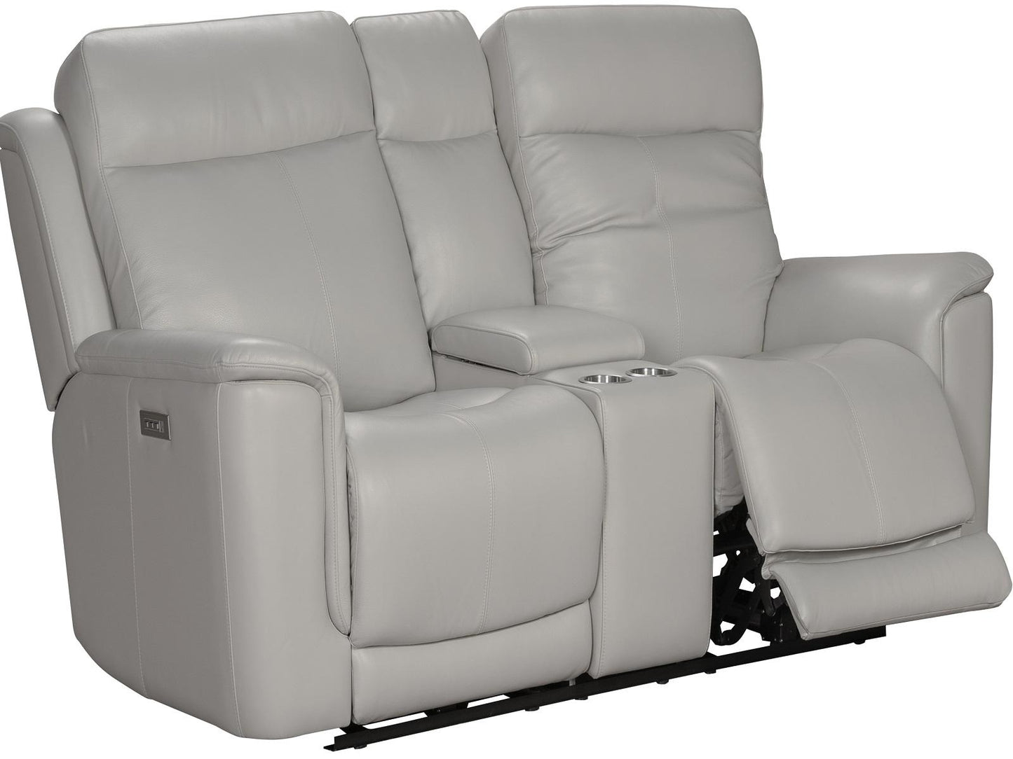 BarcaLounger Burbank Reclining Loveseat w/ Power Headrest in Laurel-Cream