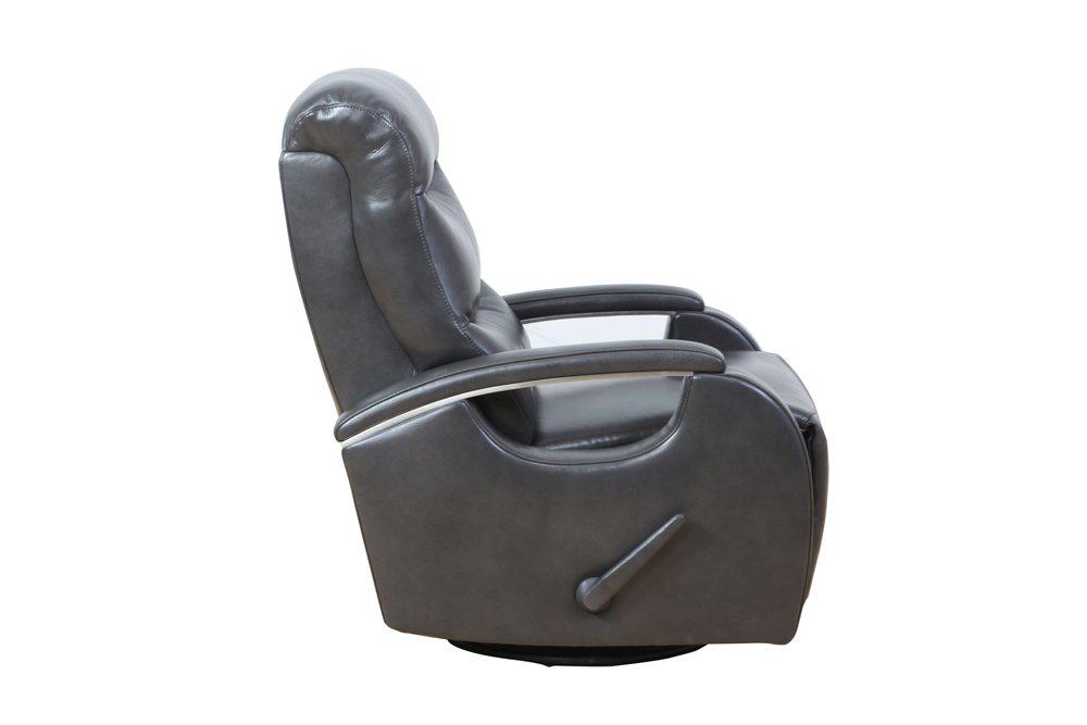 BarcaLounger Harvey Swivel Glider Recliner in Gray 8-4407