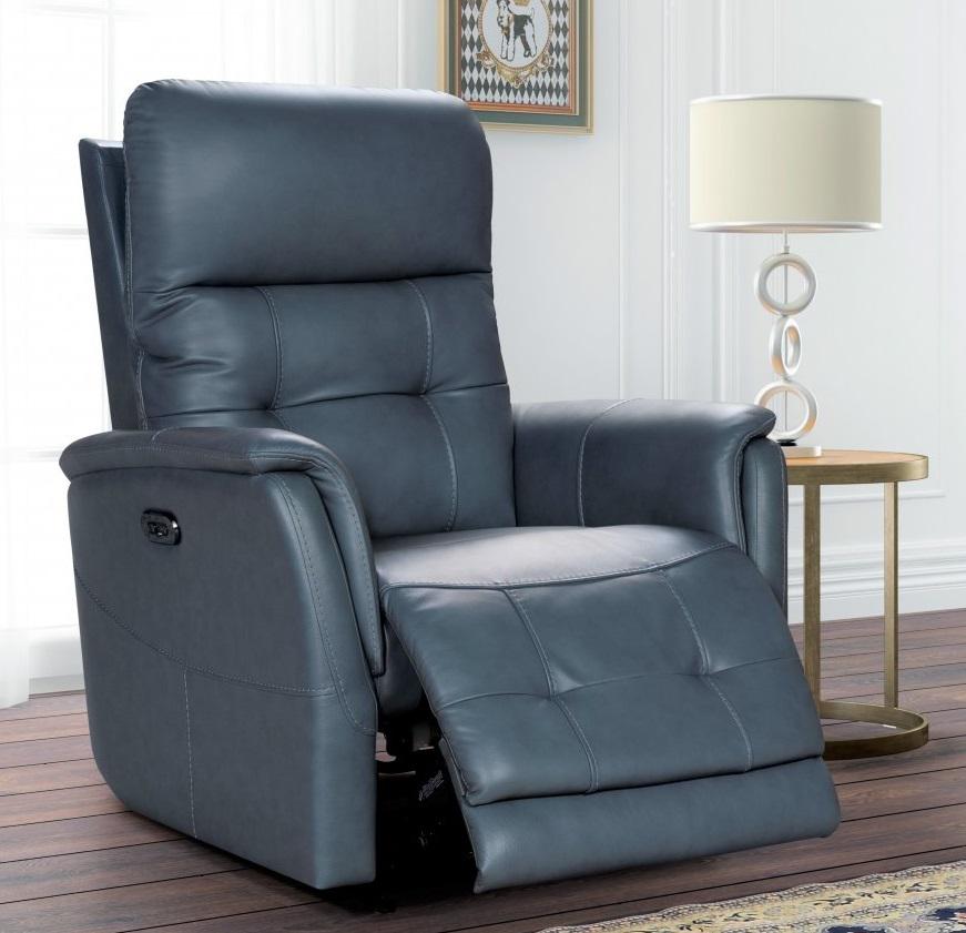 BarcaLounger Horton Recliner w/ Power Headrest in Sergi Gray Beige