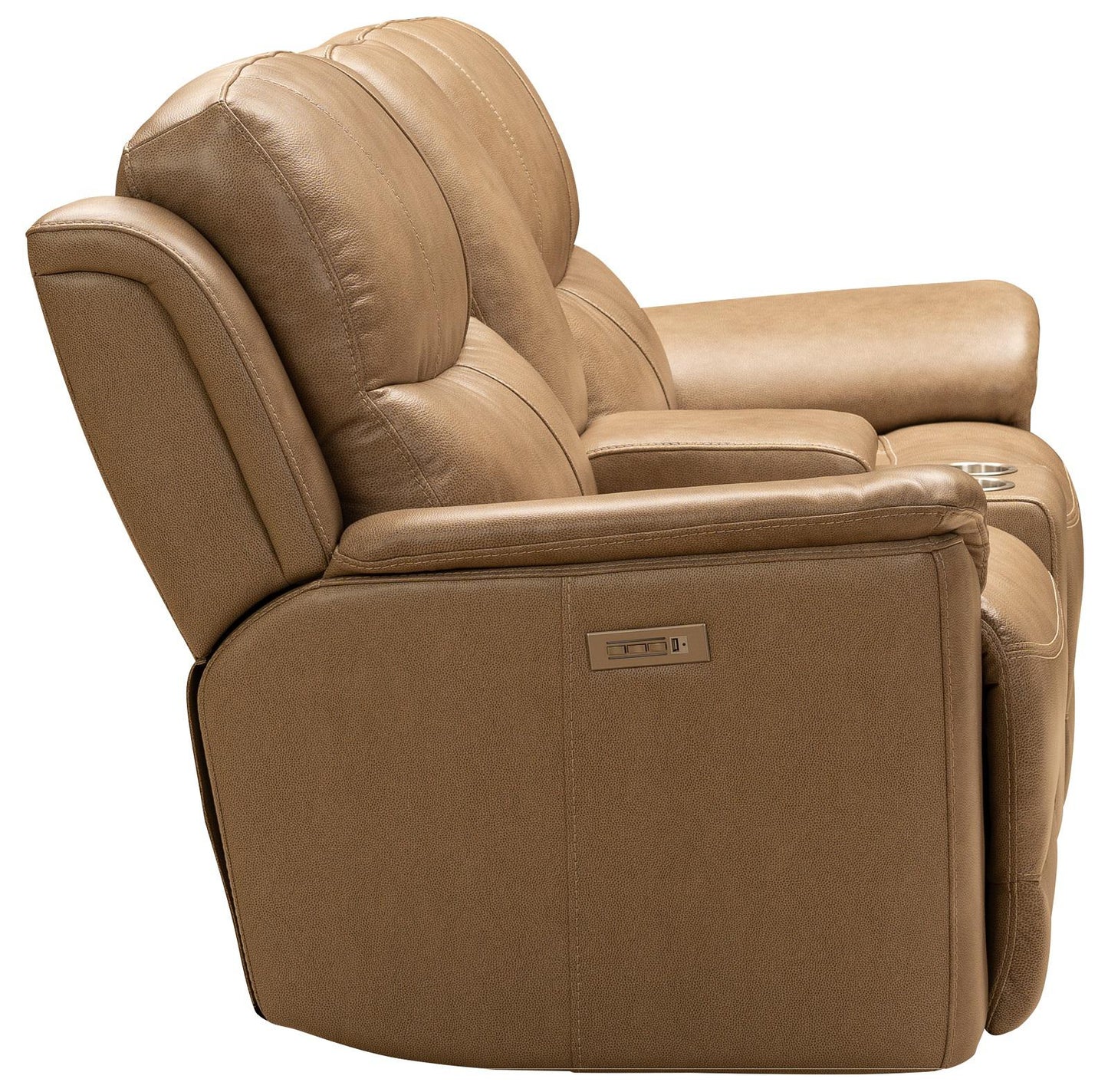 Barcalounger Kaden Reclining Loveseat w/ Power Headrest in Elliott-Taupe