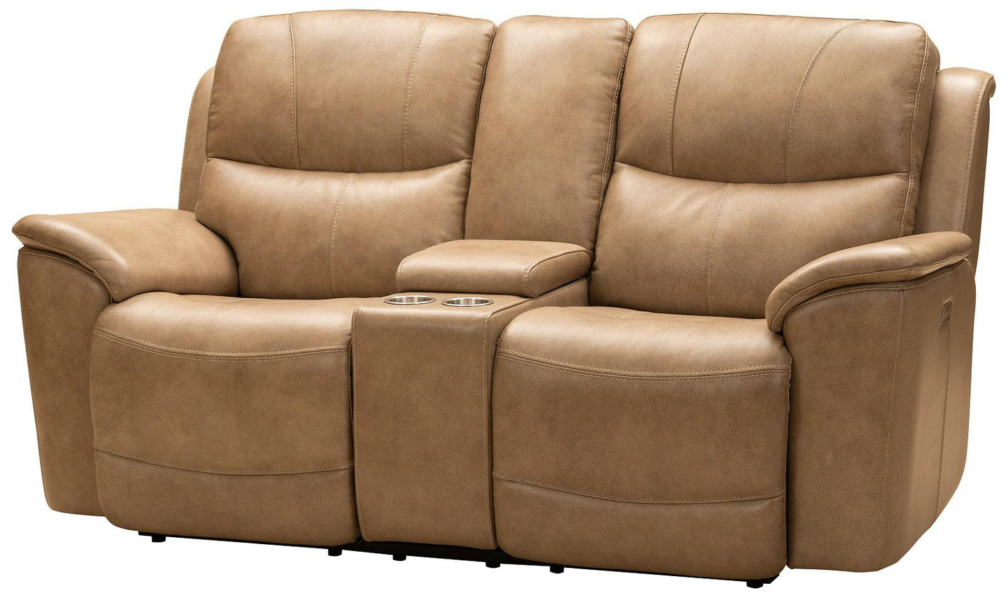 Barcalounger Kaden Reclining Loveseat w/ Power Headrest in Elliott-Taupe