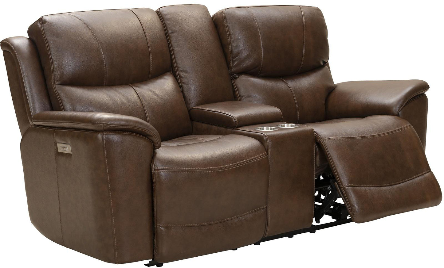 BarcaLounger Kaden Reclining Loveseat w/ Power Headrest in Jarod-brown