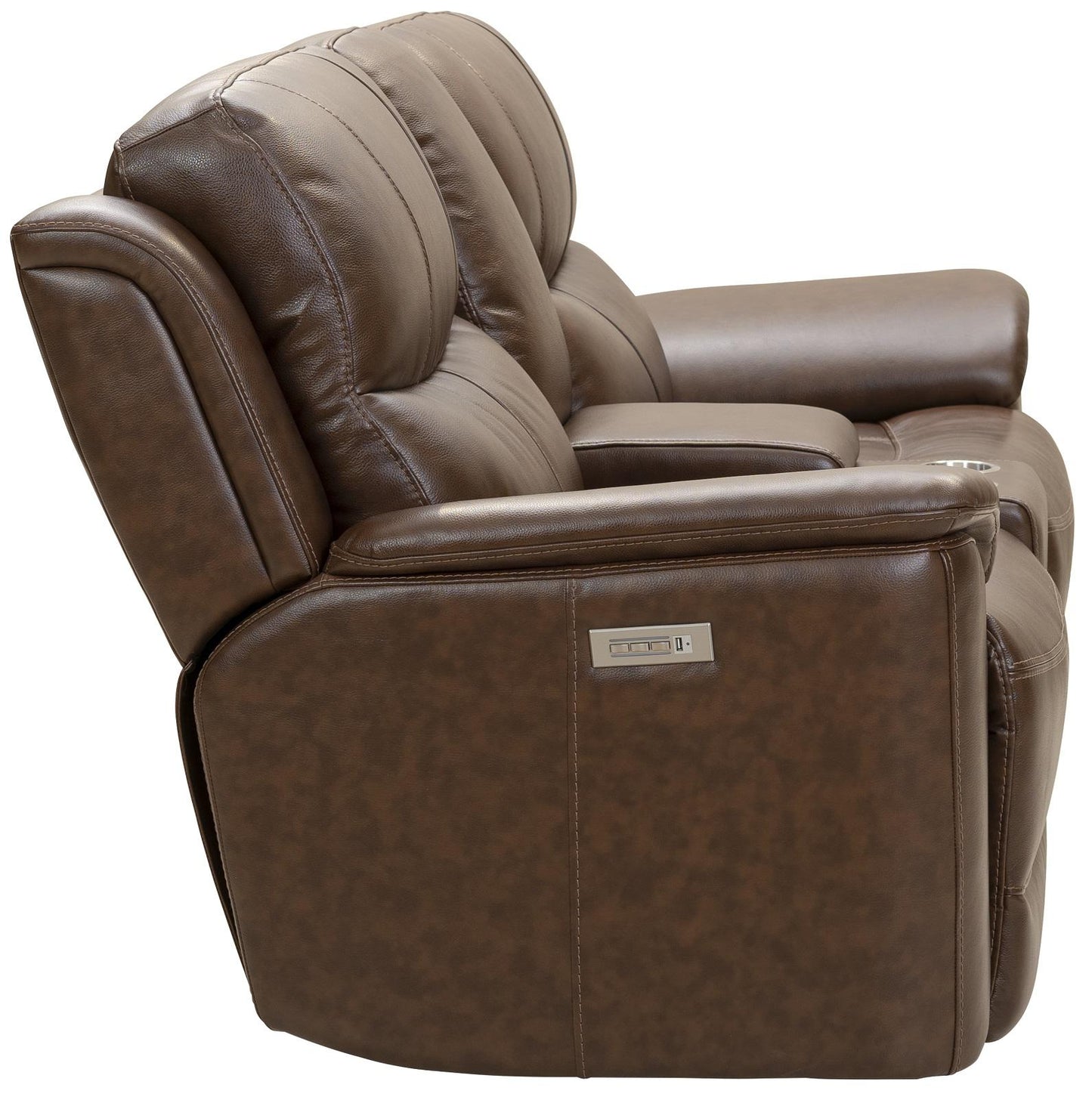 BarcaLounger Kaden Reclining Loveseat w/ Power Headrest in Jarod-brown