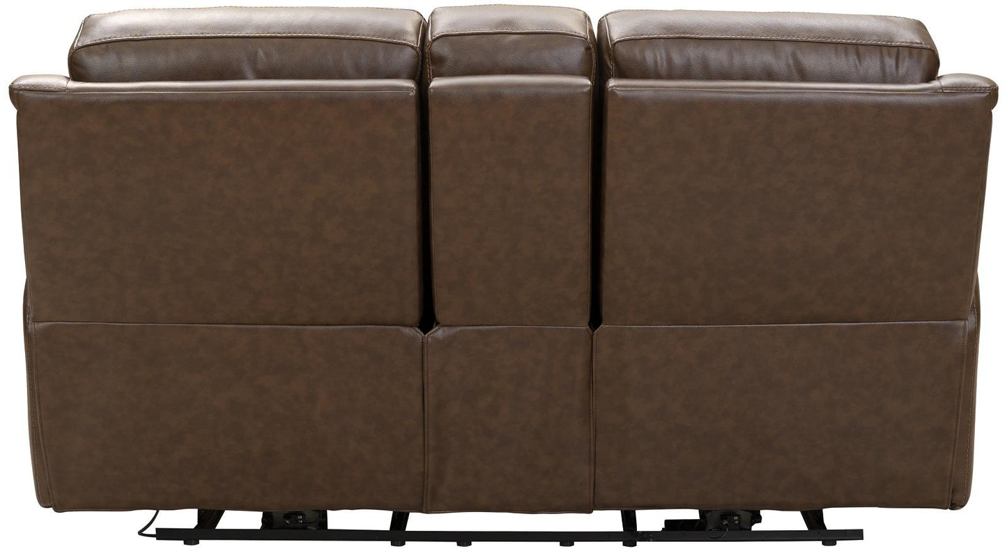 BarcaLounger Kaden Reclining Loveseat w/ Power Headrest in Jarod-brown