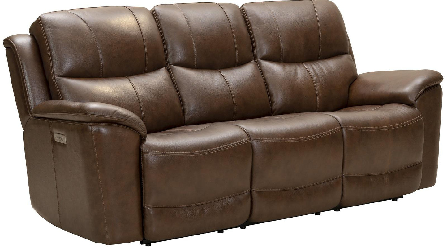 BarcaLounger Kaden Reclining Sofa w/ Power Headrest in Jarod-Brown