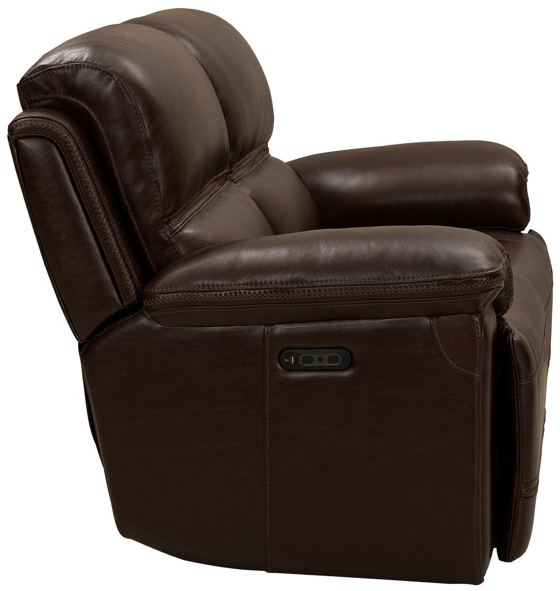 BarcaLounger Sedrick Reclining Loveseat w/ Power Headrest in El Paso-walnut