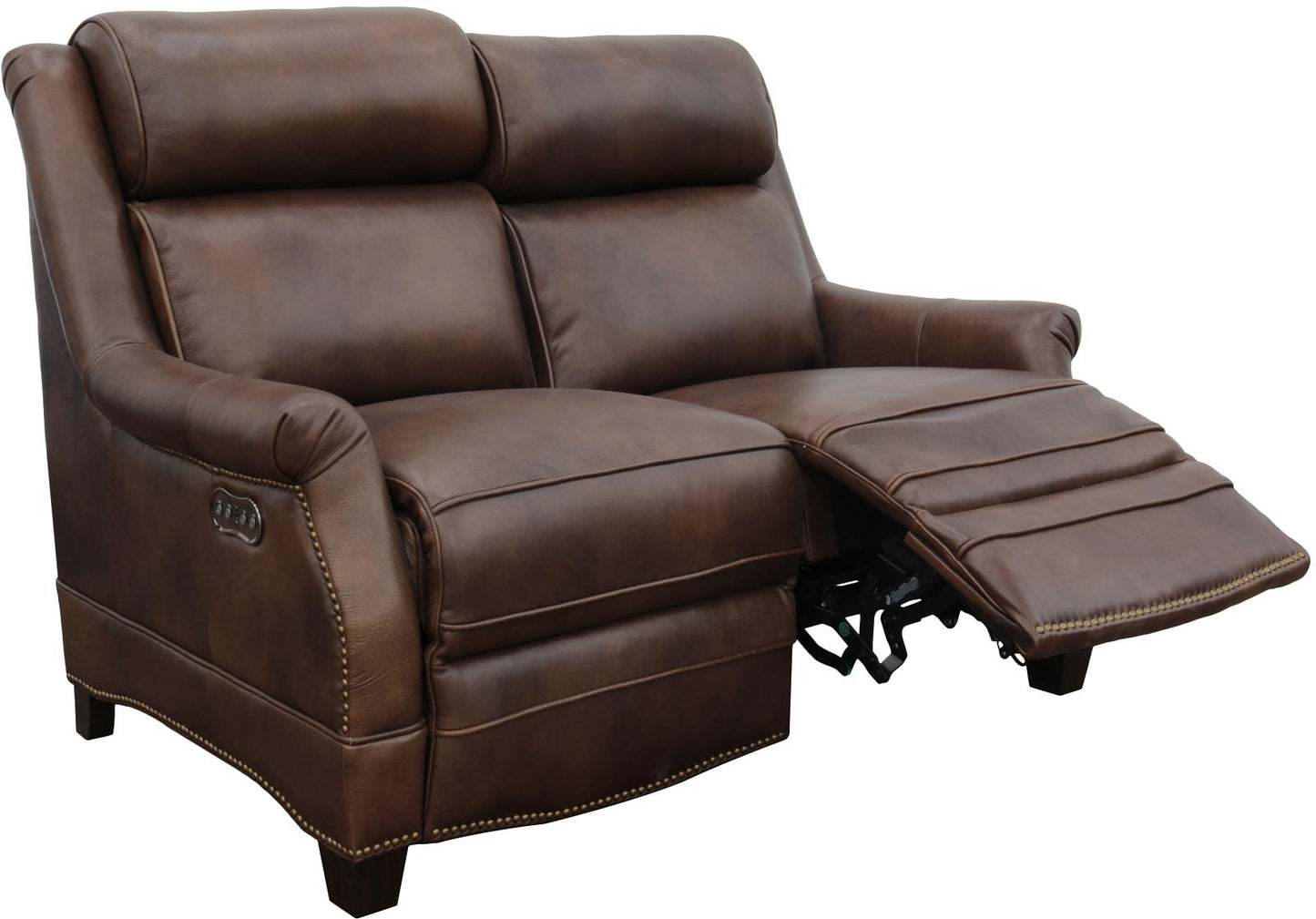 BarcaLounger Warrendale Power Reclining Loveseat w/Power Head Rests in Worthington-cognac