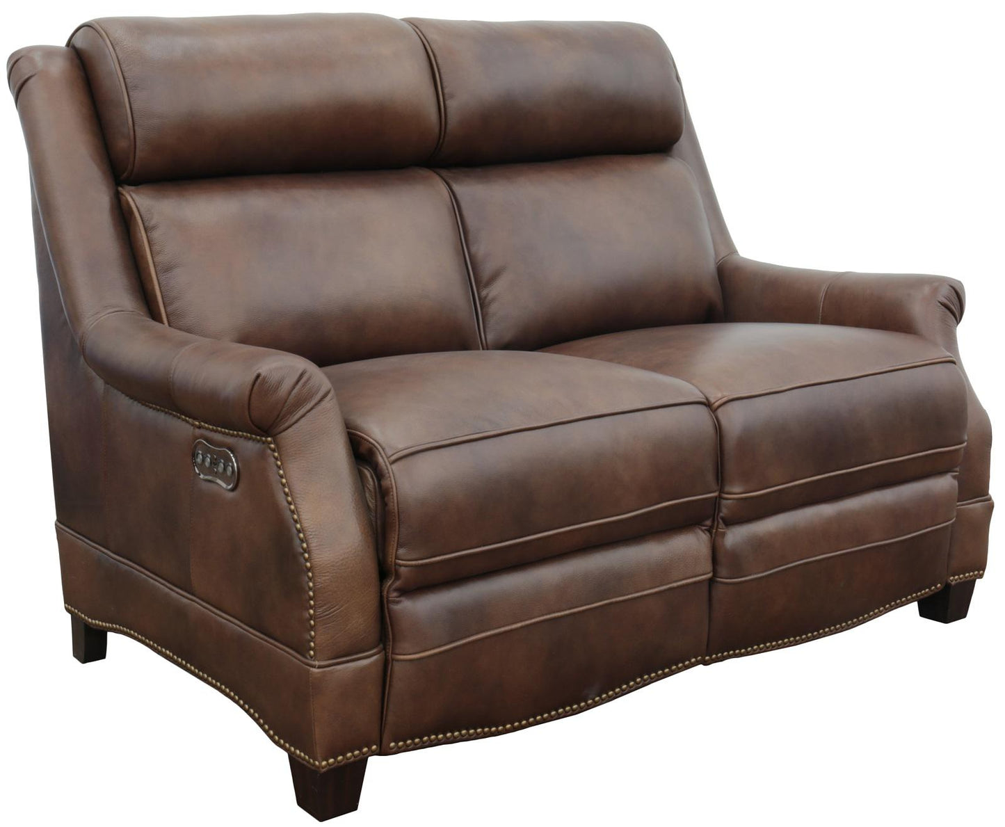 BarcaLounger Warrendale Power Reclining Loveseat w/Power Head Rests in Worthington-cognac