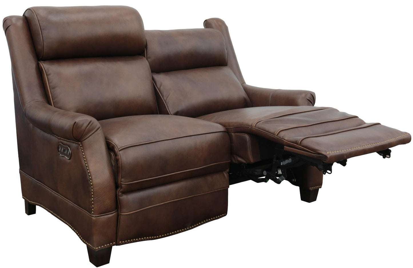 BarcaLounger Warrendale Power Reclining Loveseat w/Power Head Rests in Worthington-cognac