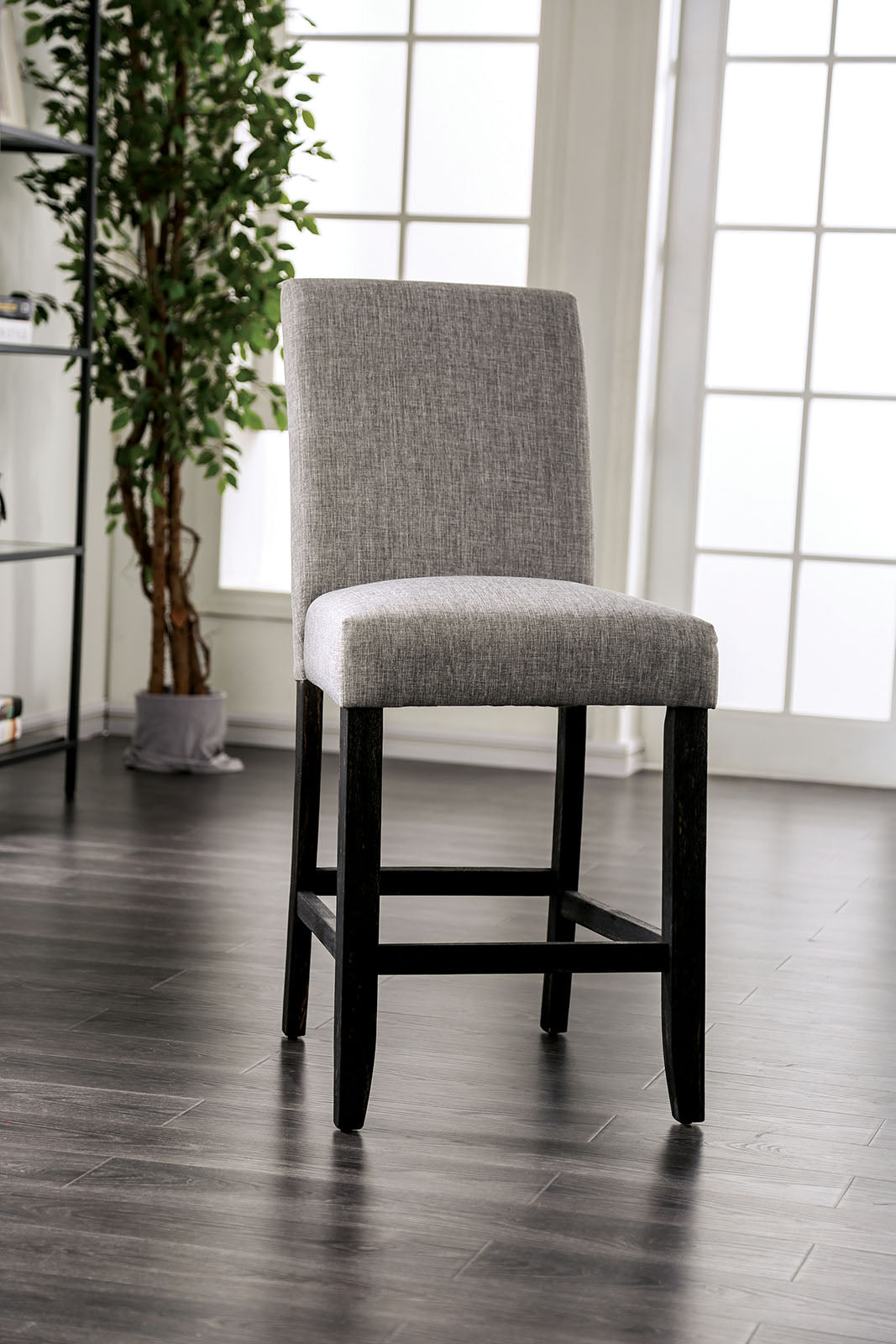 Furiture of America BRULE Counter Ht. Side Chair (2/Ctn)
