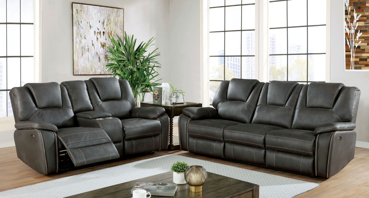 Furniture Of America FFION Power Sofa + Power Loveseat