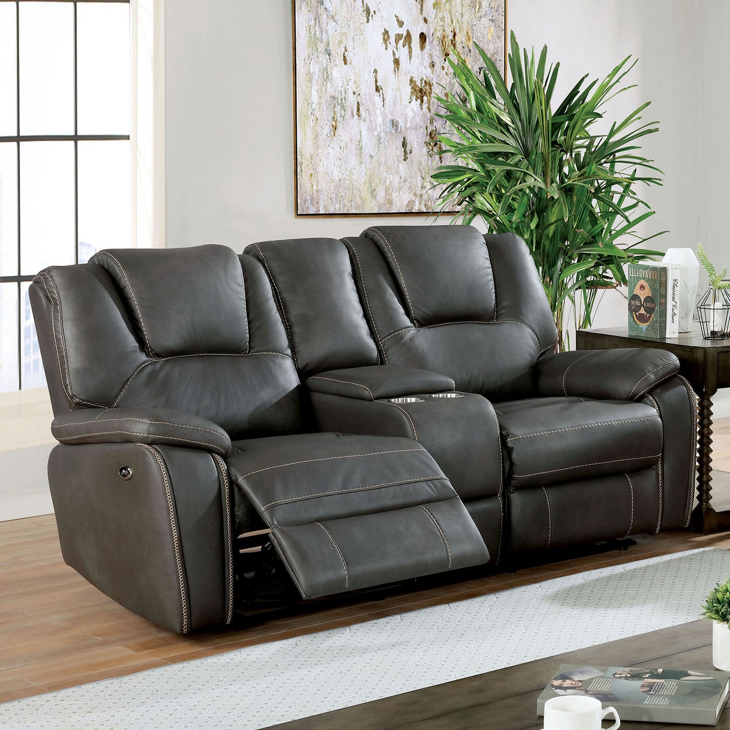 Furniture Of America FFION Power Loveseat