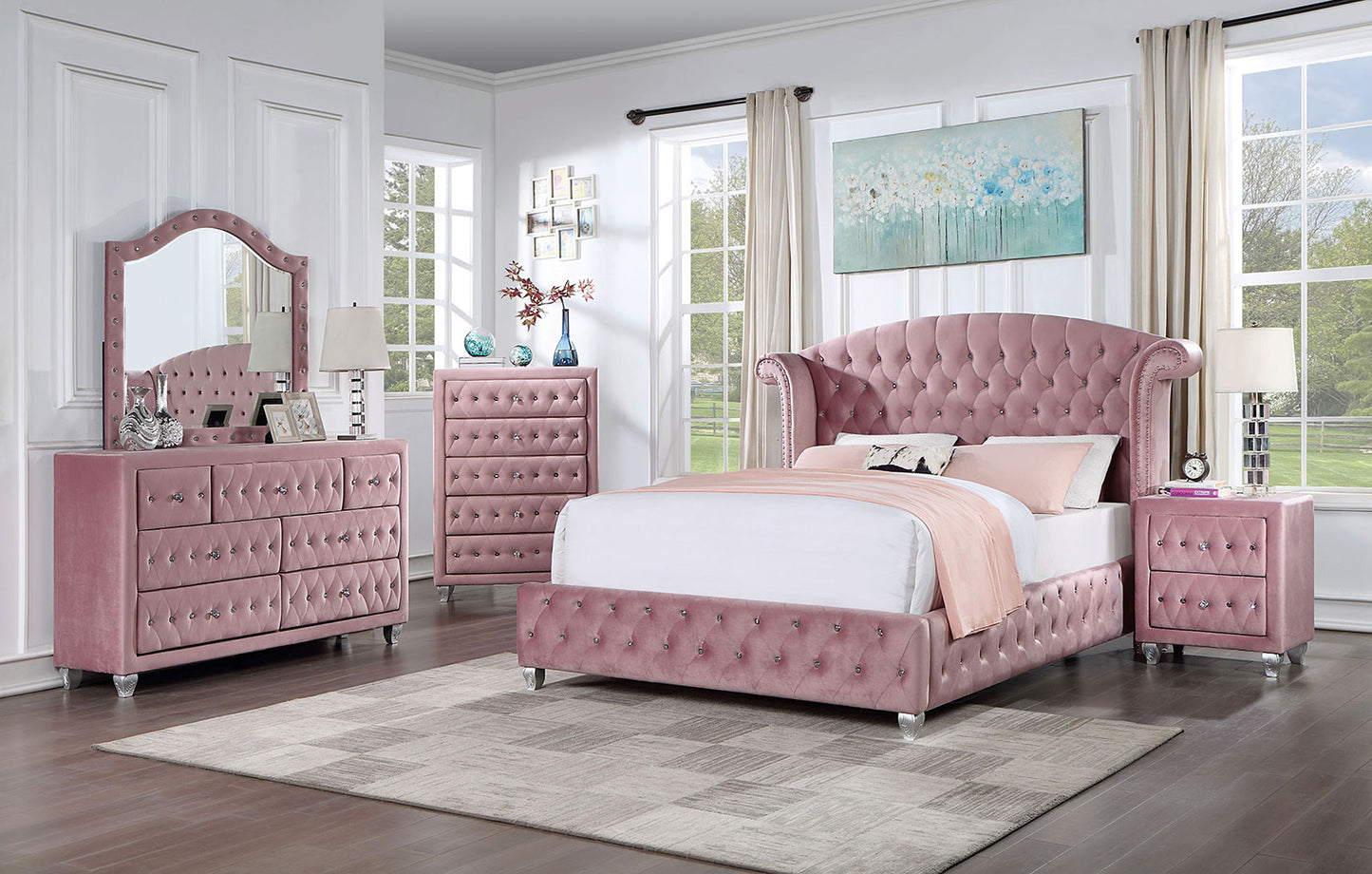 Furniture of America ZOHAR 4 Pc. Queen Bedroom Set