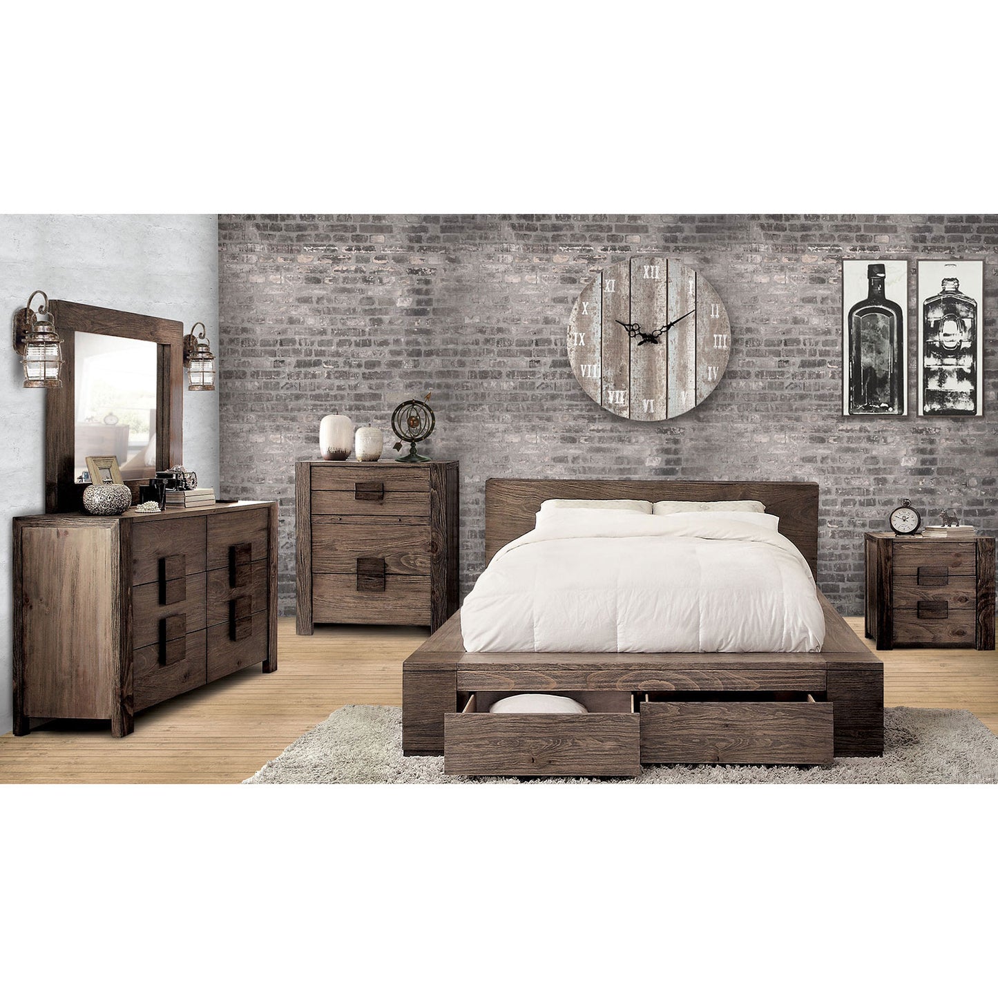 JANEIRO 5 Pc. Queen Bedroom Set w/ Chest